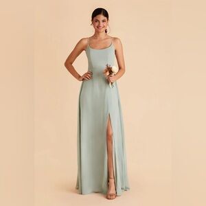Amy Chiffon Sage Dress from Birdy Grey